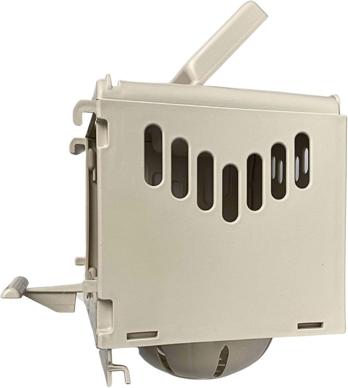 Caja nido de plástico para pájaros, taza nido extraíble y portátil con puerta trasera corredera para una fácil limpieza y depósito para almacenar