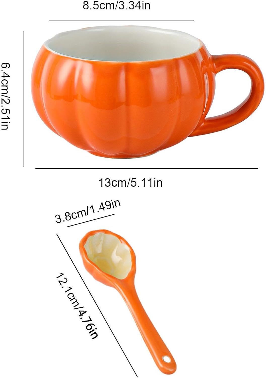 Taza de Halloween 3D con diseño de calabaza y fantasma, taza de cerámica para niños, taza de café de Halloween con tapa