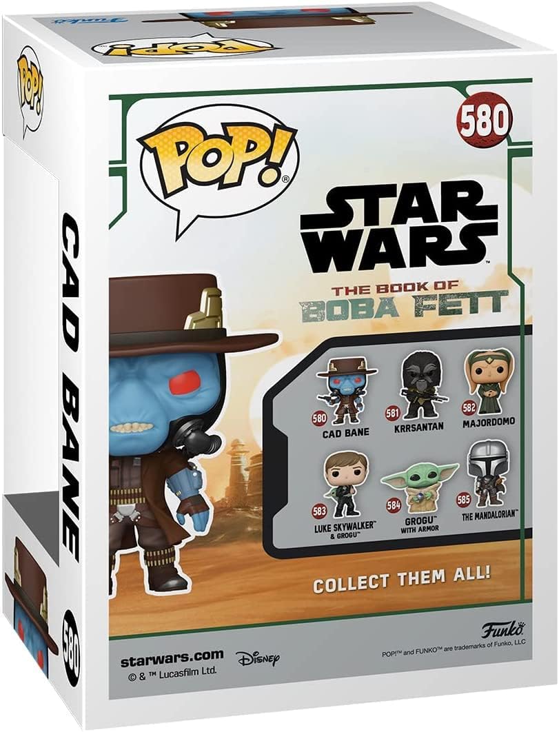 POP Star Wars Book of Boba Fett – Figura de vinilo de Cad Bane Funko (con funda protectora de caja compatible), multicolor, 3.75
