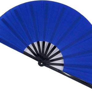 Abanicos plegables grandes, abanicos de mano para mujeres y hombres, ventiladores plegables de mano japoneses chinos para festivales de música, EDM, Abanicos plegables grandes, abanicos de mano para mujeres y hombres, ventiladores plegables de mano japoneses chinos para festivales de música, EDM,