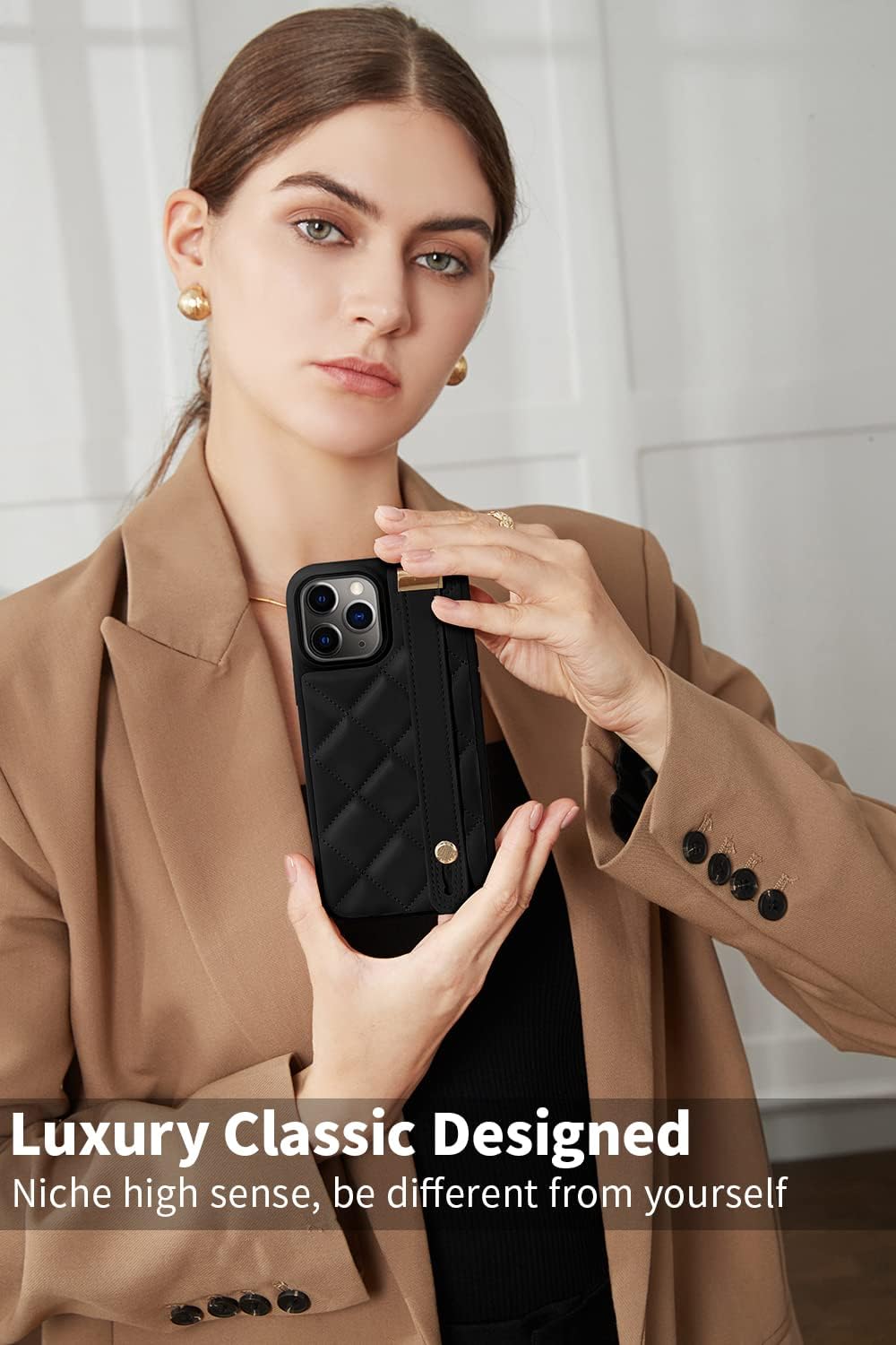 ZVE iPhone 11 Pro – Funda acolchada de cuero a prueba de golpes, con función atril para mujer, compatible con iPhone 11 Pro, 5.8 pulgadas, color