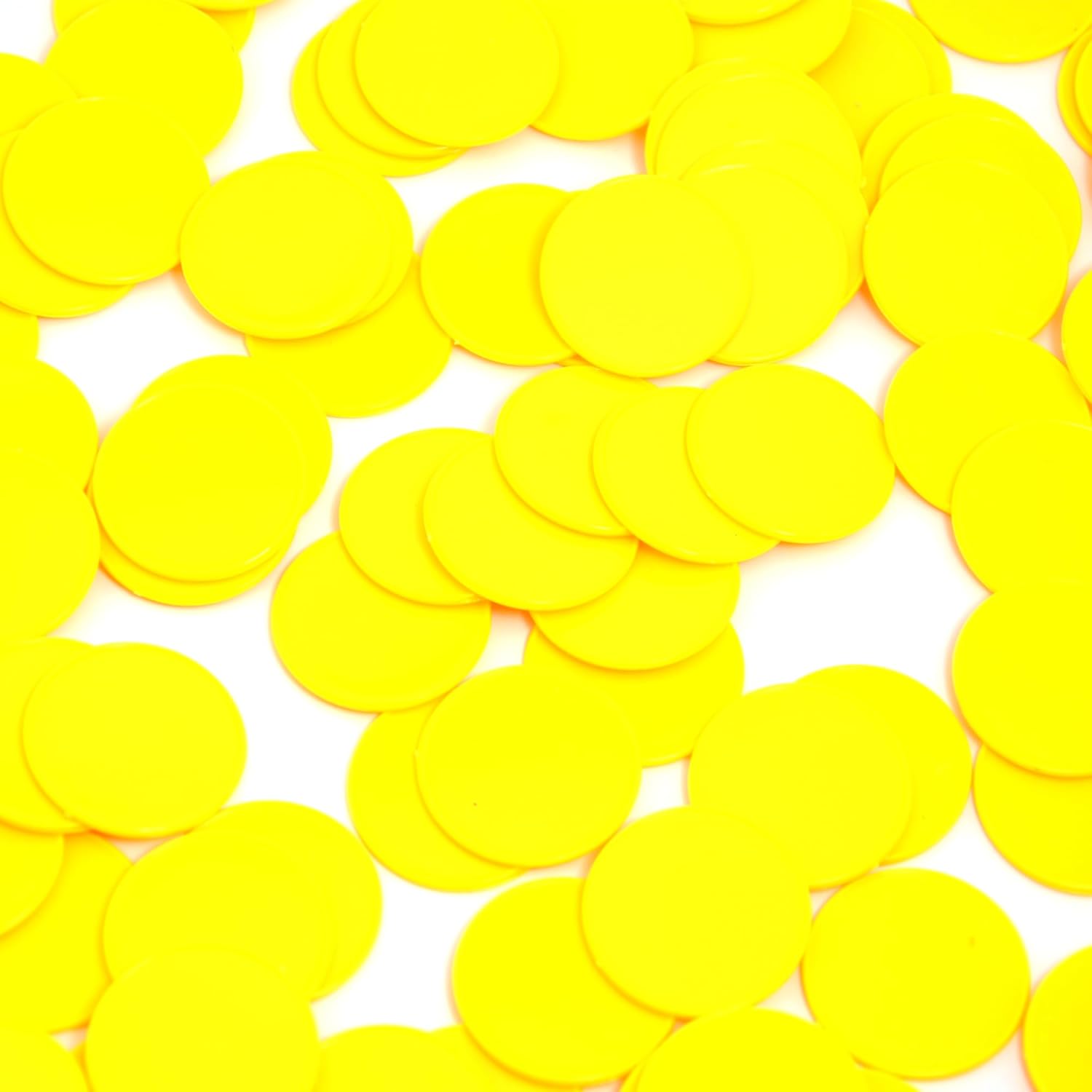 Smartdealspro 100pcs 32mm1.26 Inch Opaque Plastic Learning Counters Disks Mini Poker Chips Game Tokens with Storage Box