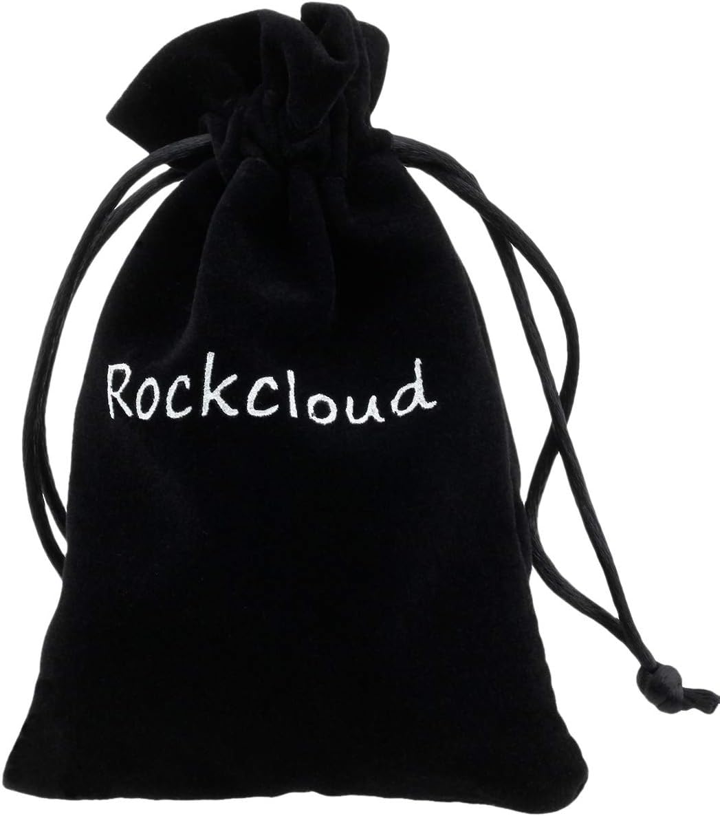 Rockcloud Juego de runas de brujas de cristal curativo, piedra de ojo de tigre con símbolo de Salomón, piedras de chakra, piedra de palma,