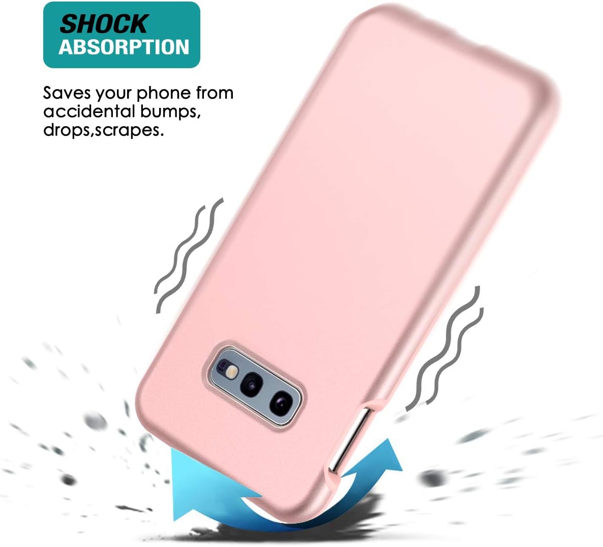 SURITCH Funda para Samsung Galaxy S10e, Protector de pantalla integradoCompatible con carga inalámbricaCubierta trasera resistente híbrida