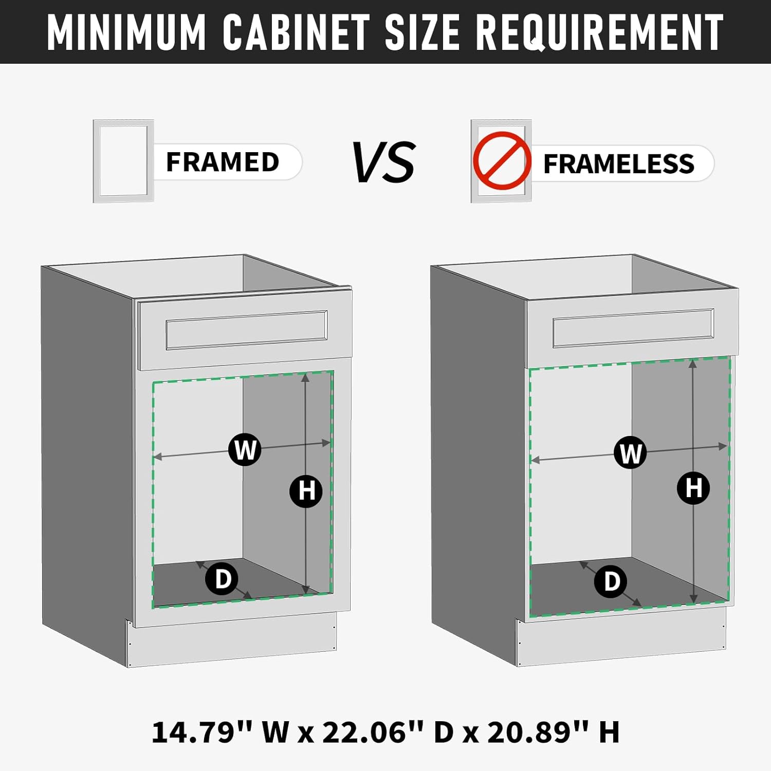 ROOMTEC Cubo de basura extraíble doble de 35 cuartos debajo del gabinete, cubo de basura extraíble para gabinete y basura, cubo de basura extraíble