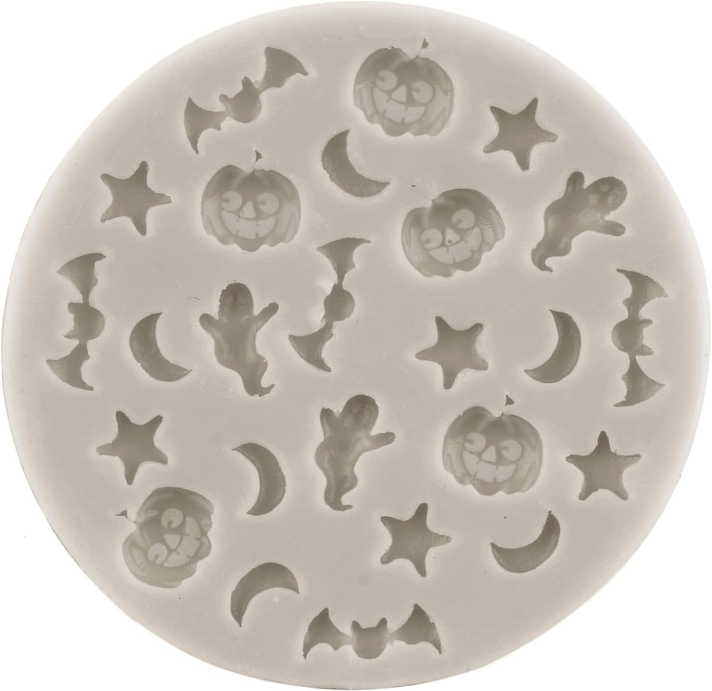Moldes para fondant de Halloween, molde de silicona para calabaza, hueso de mano, murciélago, fantasma, araña, chocolate para fiesta de Halloween,