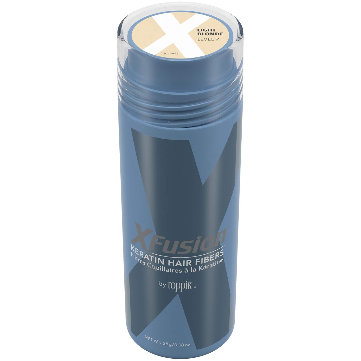 XFusion – Fibras capilares de queratina, color negro (tamaño grande, 0.99 oz)