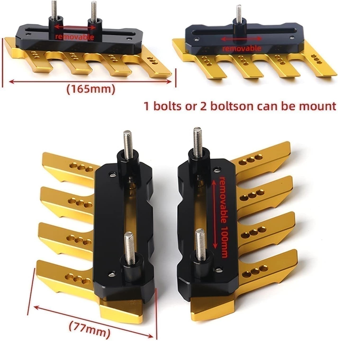 Accesorios de motocicleta Accesorios de motocicleta universal guardabarros delantero protector lateral guardabarros deslizadores para Yamaha FZ25