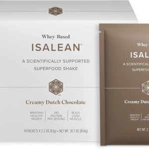 Malteada natural de cremoso chocolate holandés Isagenix isalean, 14x 1paquetes de comida x 2.2onzas, 30.1onzas en total Malteada natural de cremoso chocolate holandés Isagenix isalean, 14x 1paquetes de comida x 2.2onzas, 30.1onzas en total