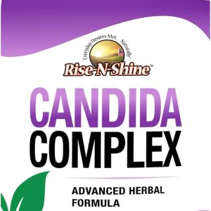 RISE-N-SHINE Cápsulas complejas Candida para niveles normales de Candida con orégano, ácido caprílico, hongos Reishi y más 30 unidades RISE-N-SHINE Cápsulas complejas Candida para niveles normales de Candida con orégano, ácido caprílico, hongos Reishi y más 30 unidades
