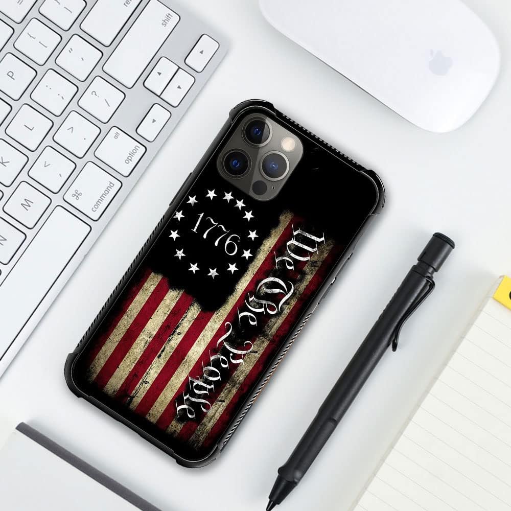YiXinBB Compatible con iPhone 11 Pro Max, H 1776 We The People – Funda protectora de poliuretano termoplástico resistente a los arañazos y golpes,