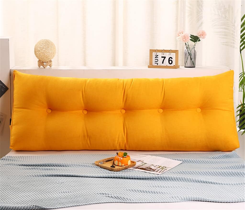 ZZYK Almohada triangular para cabecero, cojín triangular de color sólido, almohada de cuña de soporte de posicionamiento grande para sofá cama con