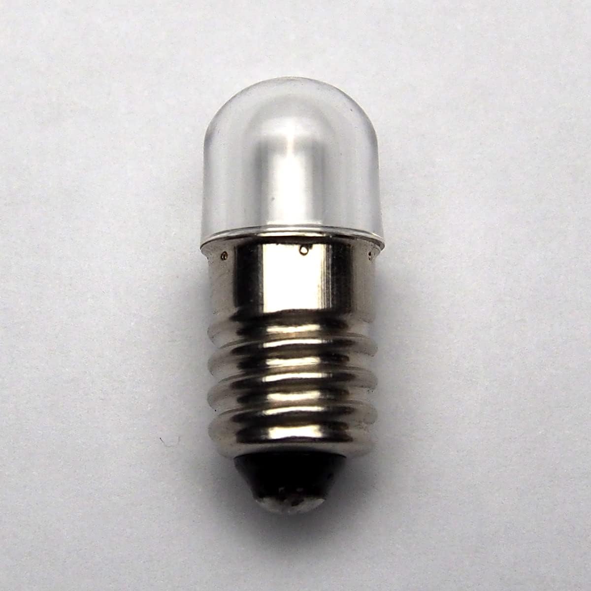 GutReise Bombillas ACDC E10, 10 bombillas de repuesto E10 de 4.5 voltios de color blanco frío, bombillas LED de tornillo en miniatura, 0.5 vatios 65