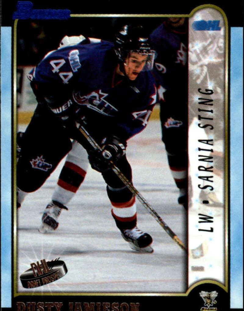 1999-00 Bowman CHL Hockey #22 Dusty Jamieson Official Topps Canadian Hockey League Trading Card (Stock Photo Shown, Near Mint or Better Condition)