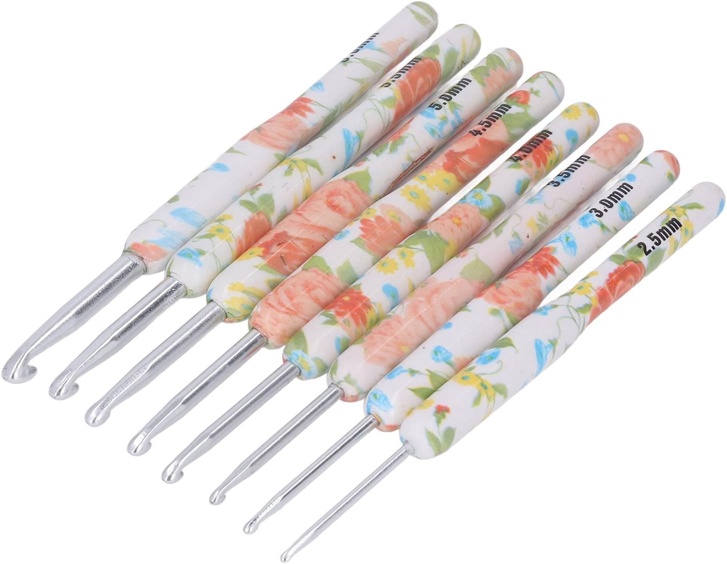 Juego de ganchos de ganchillo, kit de impresión de ganchillo, herramientas OPP de aluminio, juego de 8 piezas de ganchillo Sewin, bolsa de colores,