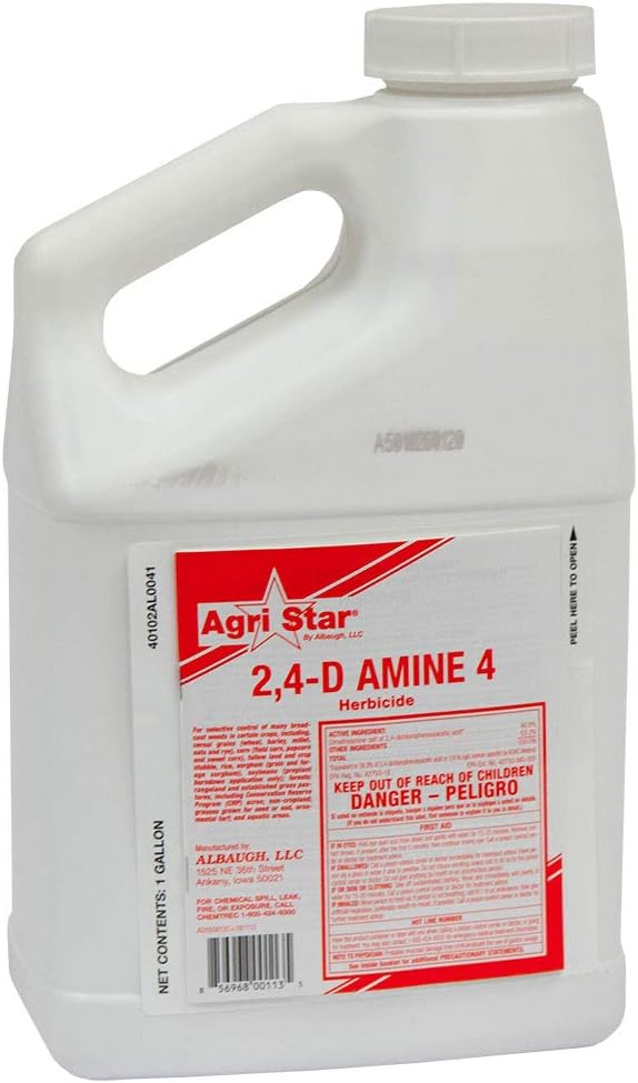 Agri Star 2,4-D Amine 4 Herbicida 128oz galón Dimetilamina 46%