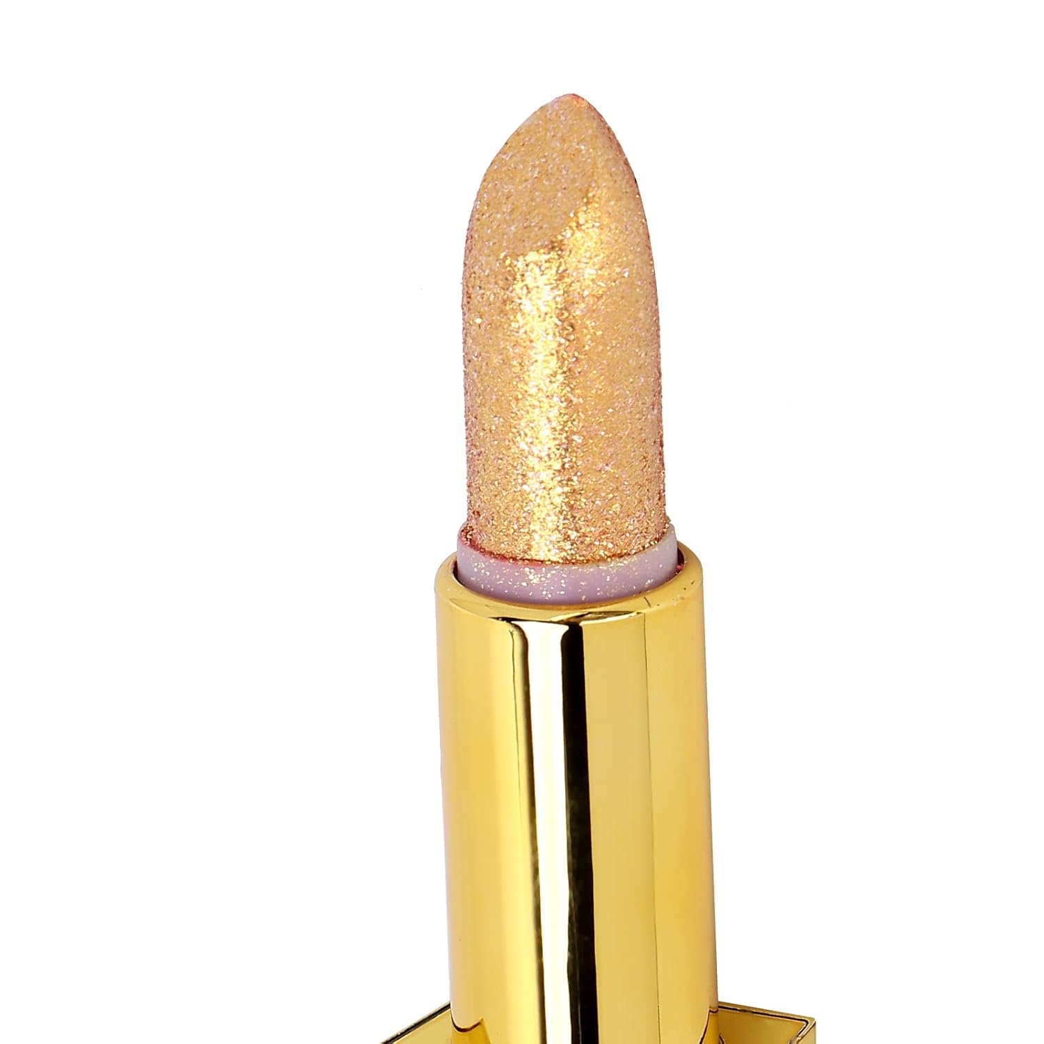 Barra de labios Gold Bar de 0.12 oz, de larga duración, hidratante y suave maquillaje de labios cosméticos (lápiz labial dorado 1 # edición