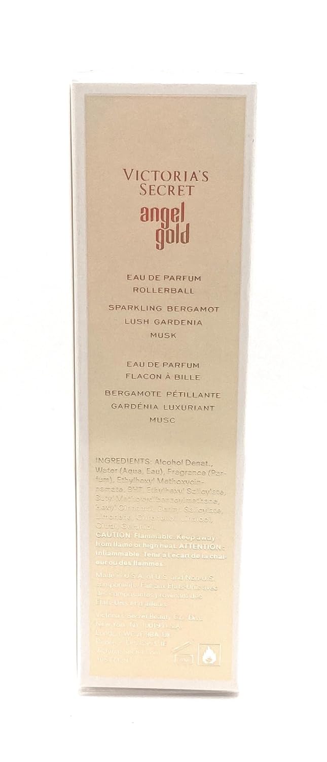 Victoria’s Secret Angel Gold Eau de Parfum Rollerball, 0.23 onzas líquidas  0.2 fl oz tamaño de viaje