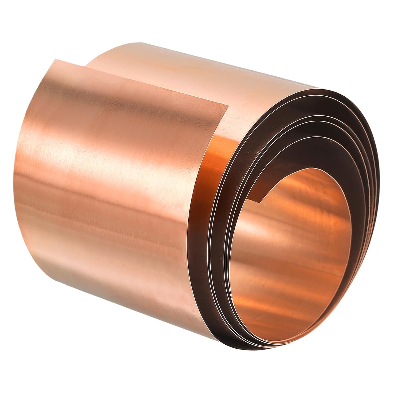 uxcell Rollo de hoja de cobre, placa 3,280.8 ft m x 180.4 ft m x 0.2 ft m de la hoja del metal