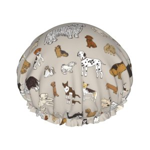 Dogs Shower Cap Reusable Waterproof,Shower Caps For Women With Double Hair Caps,Bathing Cap Hair Cap For Shower Dogs Shower Cap Reusable Waterproof,Shower Caps For Women With Double Hair Caps,Bathing Cap Hair Cap For Shower