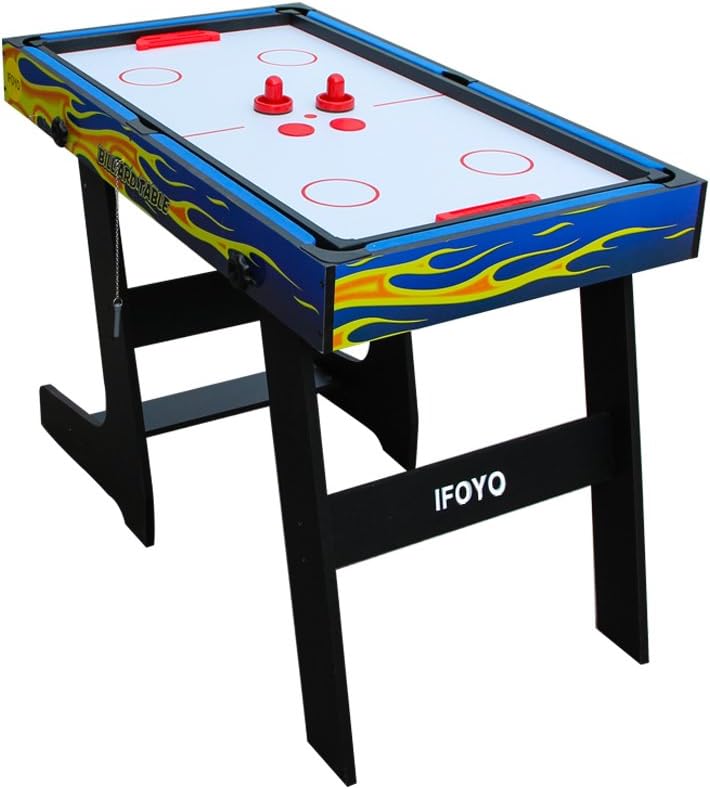 IFOYO Mesa de juego combinada multifuncional 4 en 1 de 48 pulgadas  4 pies, mesa de hockey, mesa de futbolín de fútbol, mesa de billar, mesa de