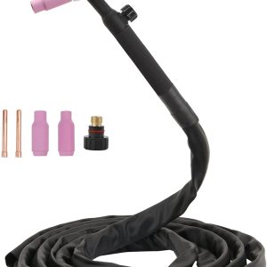 Levante Tig Torch 150A TIG17V soplete de soldadura de argón refrigerado por aire con cable de 13 pies conector de 0.394-0.984 in para antorcha TIG Levante Tig Torch 150A TIG17V soplete de soldadura de argón refrigerado por aire con cable de 13 pies conector de 0.394-0.984 in para antorcha TIG