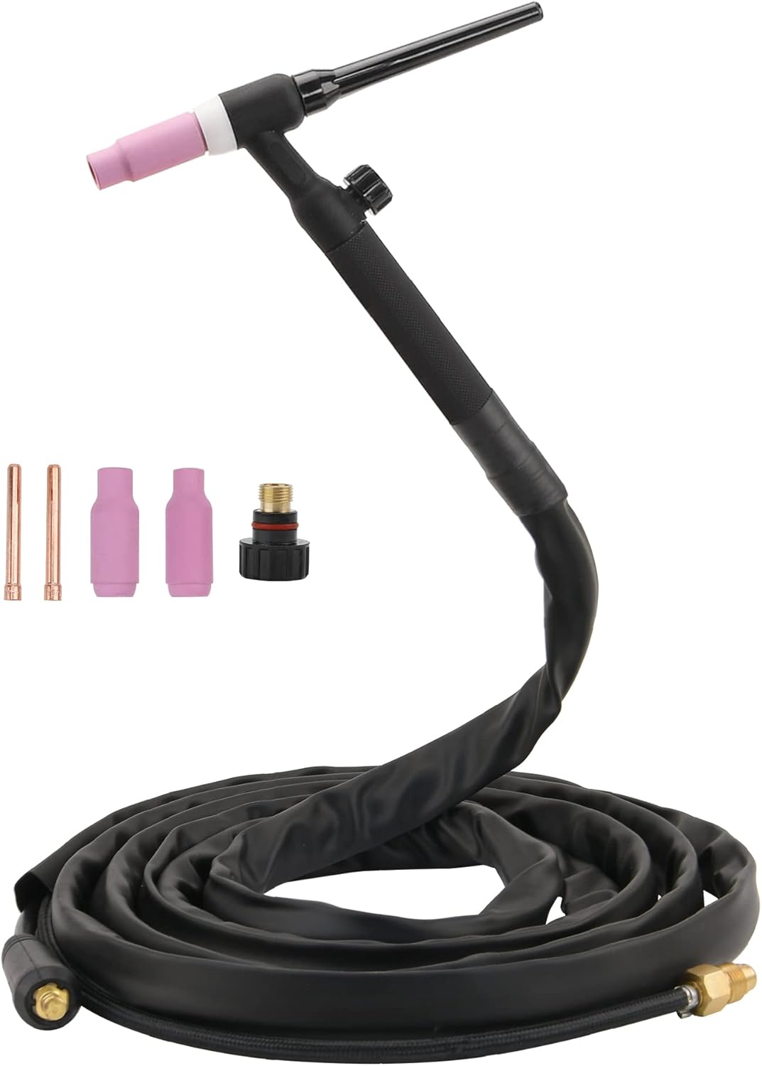 Levante Tig Torch 150A TIG17V soplete de soldadura de argón refrigerado por aire con cable de 13 pies conector de 0.394-0.984 in para antorcha TIG