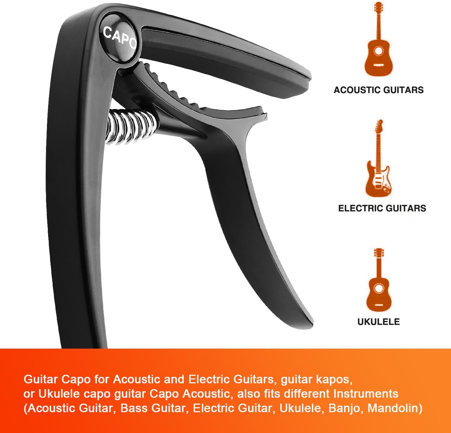 Cejilla de Guitarra, Capo para guitarra acústica, Cejilla para guitarra acústica, Cejilla para guitarra eléctrica, Cejilla para guitarra eléctrica,
