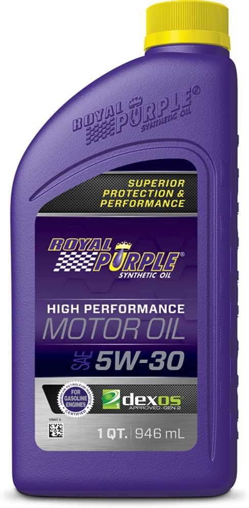 Aceite de motor sintético de alto rendimiento Royal Purple API-Licensed SAE 5W-30. Garrafón de 1 galón.