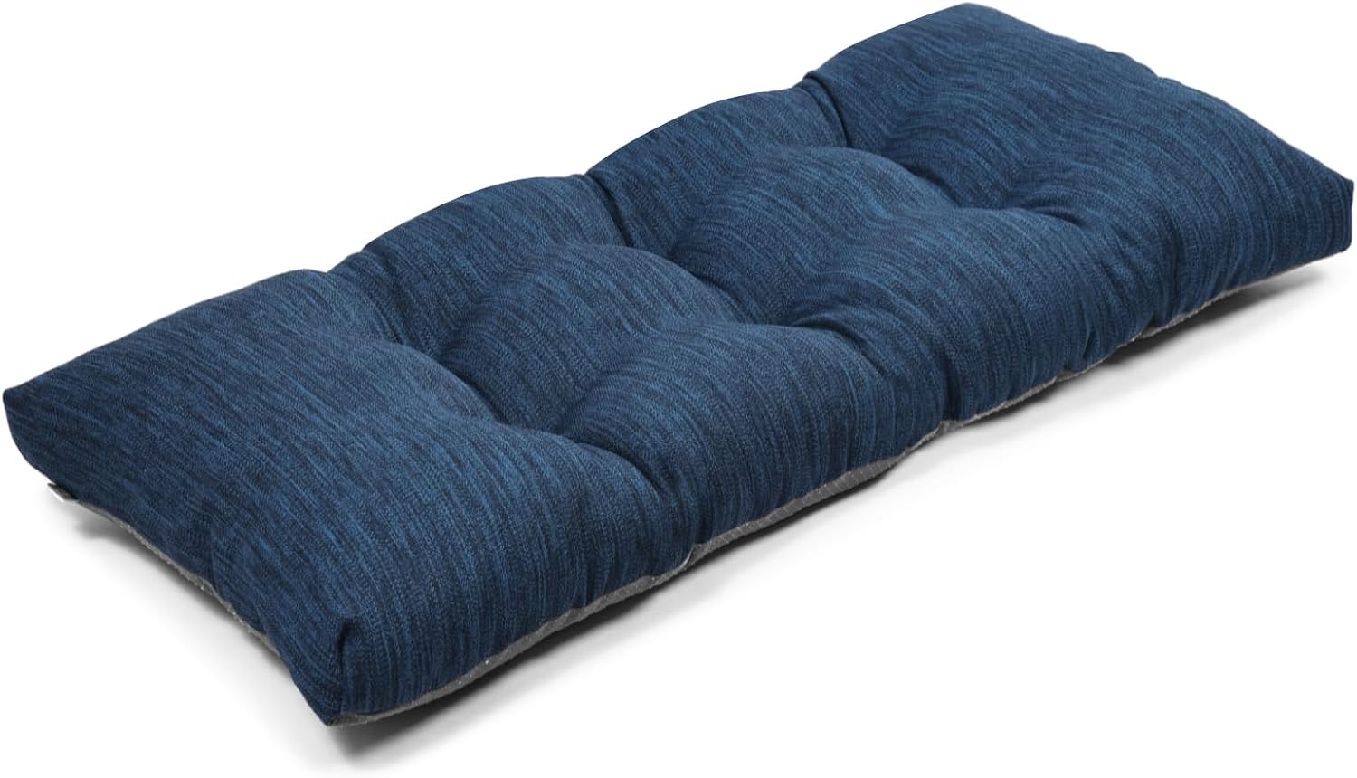 baibu Cojín de banco clásico de color sólido de 36 pulgadas con lazos, súper suave, para interiores y exteriores, cojín de espuma de tamaño estándar