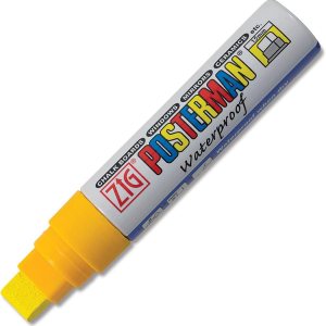Zig Posterman – Marcador de pintura (0.591 in, amarillo, punta grande y ancha) Zig Posterman – Marcador de pintura (0.591 in, amarillo, punta grande y ancha)