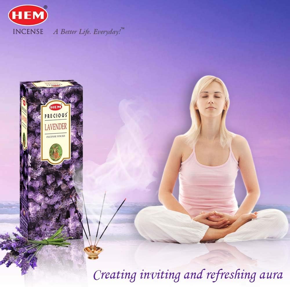 HEM Varitas de incienso de lavanda de 3.53 oz, paquete de 2 (200 GRAMOs)