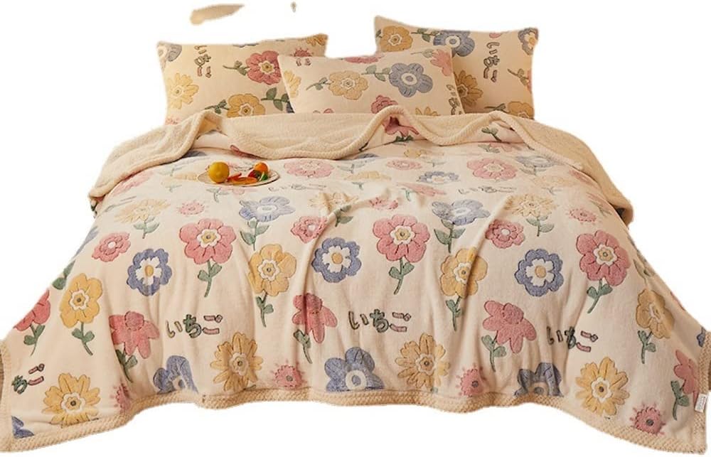 Manta de forro polar Sherpa gruesa y mullida para sofá, cama, sofá, invierno, otoño, primavera, cálida manta térmica de microfelpa de 60 x 80