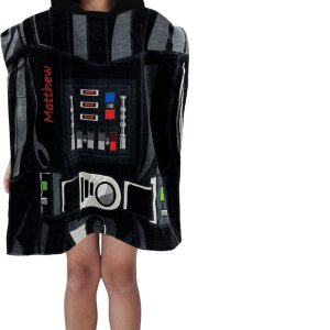 DIBSIES Toalla de baño y playa personalizada creada con una toalla de personaje (creada con toalla de baño y playa con capucha Darth Vader) DIBSIES Toalla de baño y playa personalizada creada con una toalla de personaje (creada con toalla de baño y playa con capucha Darth Vader)