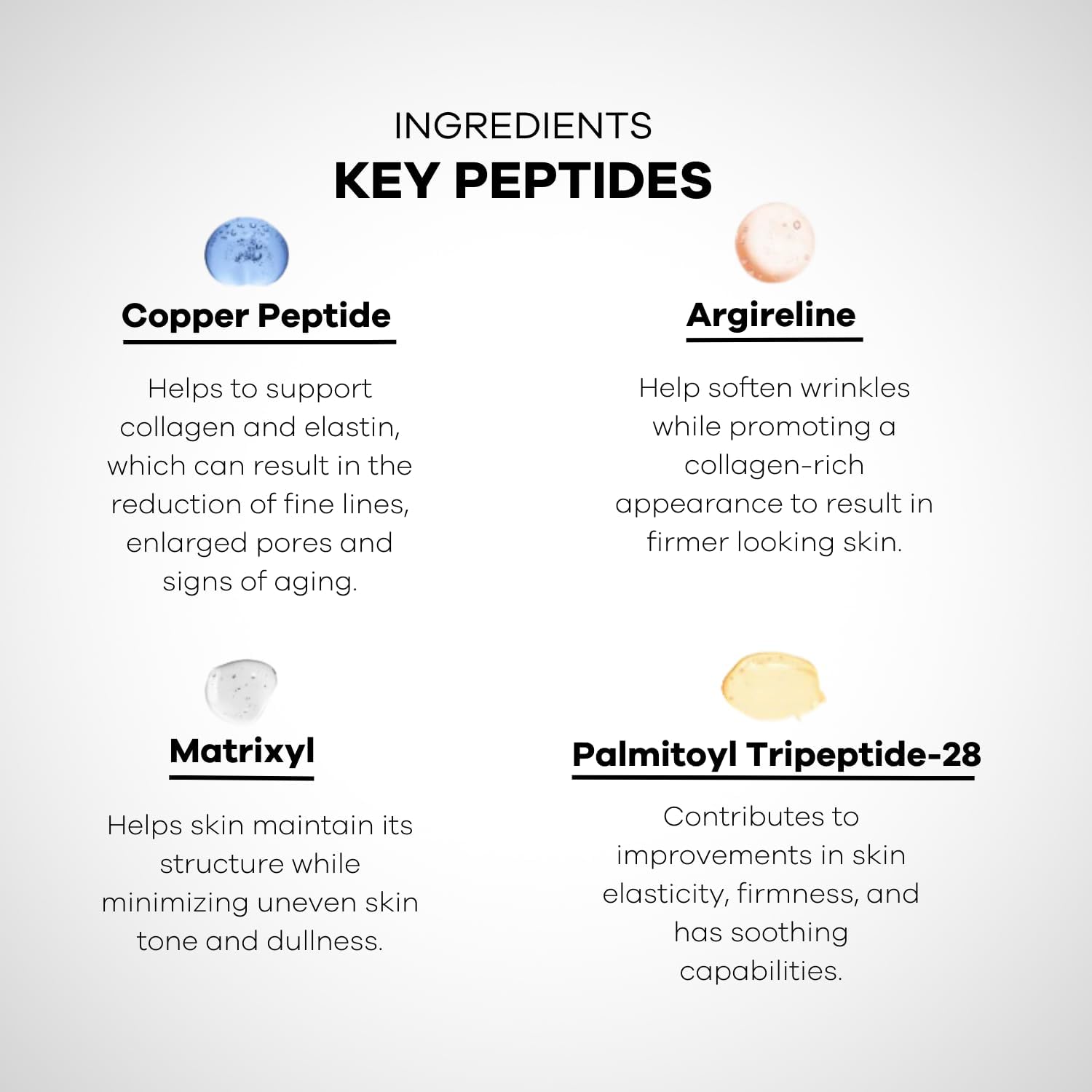 Suero reafirmante de polipéptidos clínicos para la piel, para líneas finas y arrugas, suero antienvejecimiento, antioxidantes, ácido hialurónico,