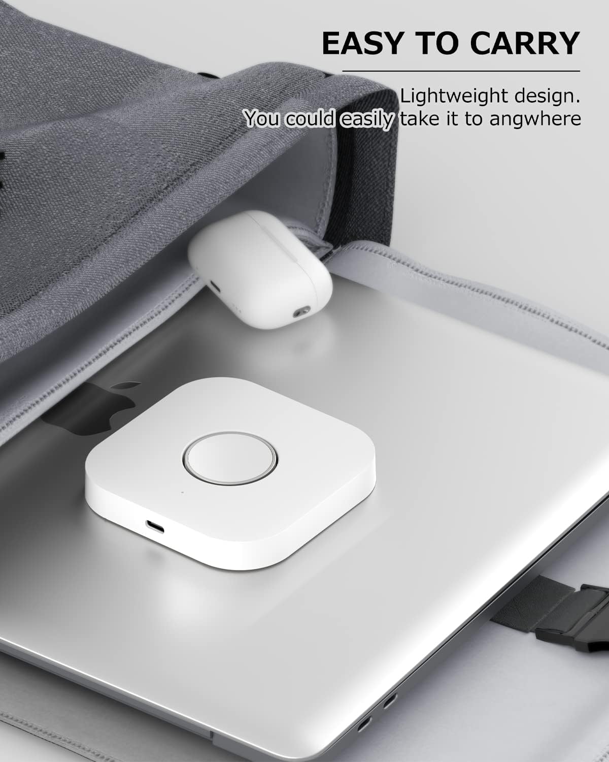 HUIXINYAN Cargador para Apple Watch – Soporte de cargador portátil 3 en 1, estación de carga inalámbrica para iPhone y iWatch Series 87654