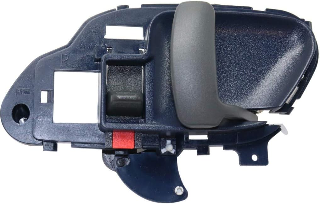 KarParts360 Para Chevy C3500 1995-2000 Manija de puerta interior para lado del pasajero delantero  Azul  con botón de bloqueo de puerta  Recorte