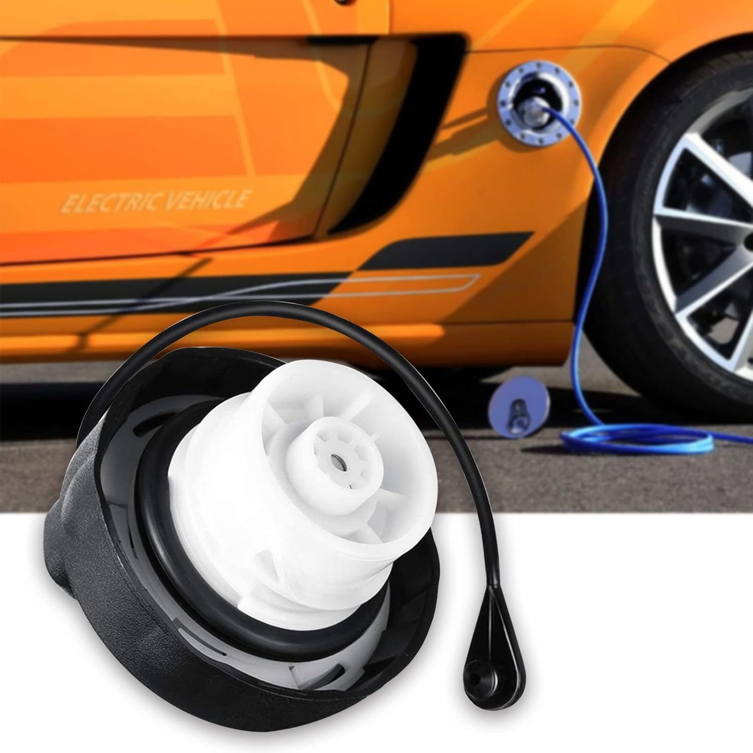 Pack-1 – Tapa de combustible para automóvil, 52030377AB 5278632AG 5278632AG Tapa de gasolina de repuesto para Chrysler Dodge (negro)