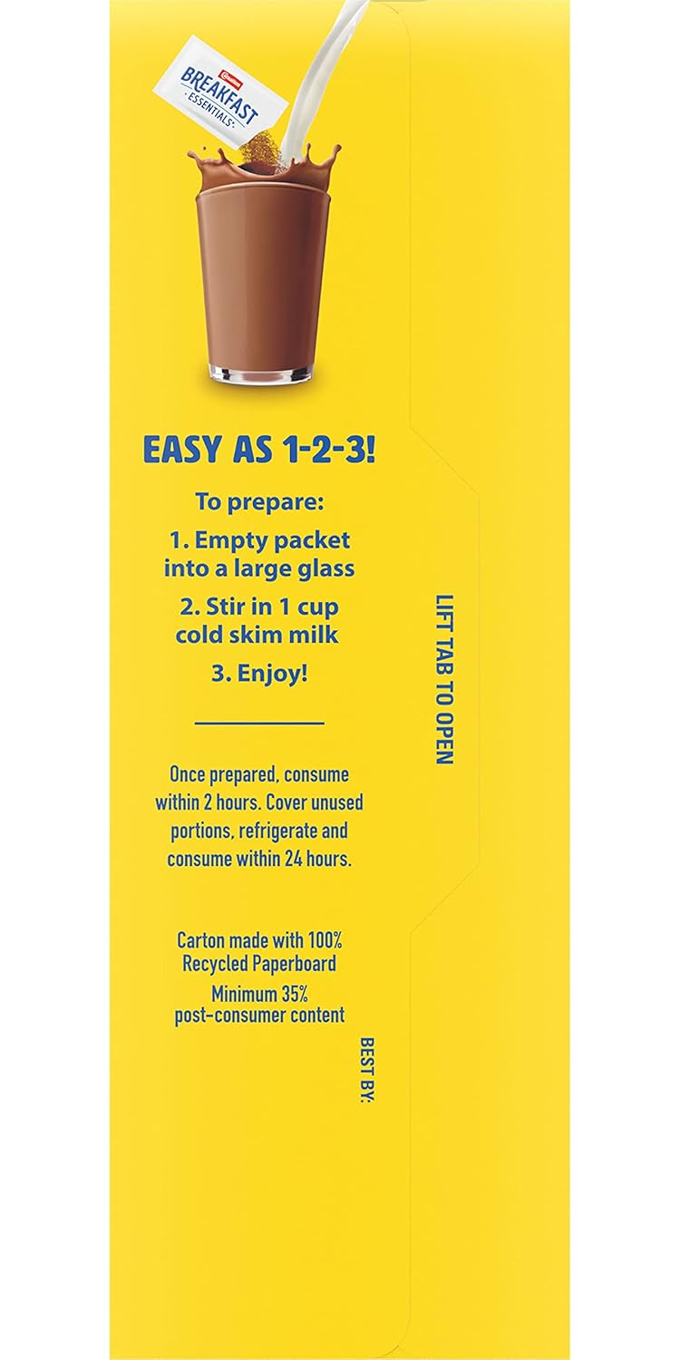Carnation Instant Breakfast Essentials, paquete variado, 10 unidades, unidades de 1.26 onzas (paquete de 3)
