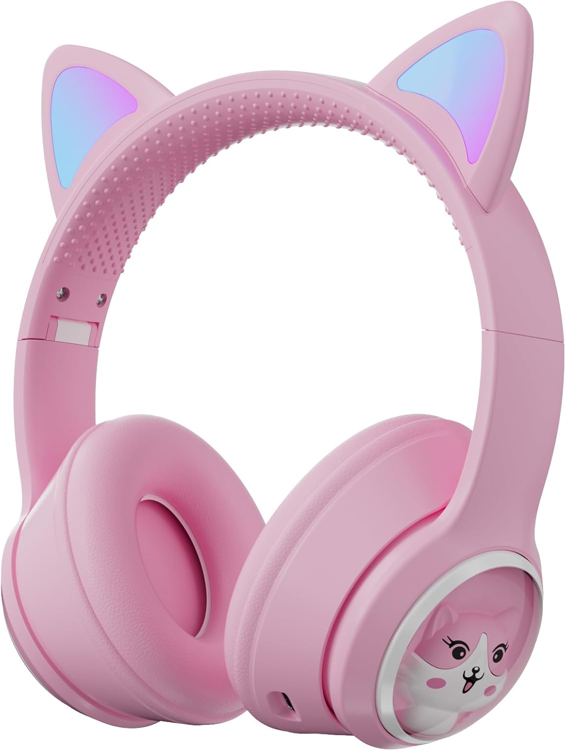 TOKANI Auriculares inalámbricos Bluetooth para niños, adolescentes y adultos, auriculares Bluetooth con micrófono, auriculares de oreja de gato para