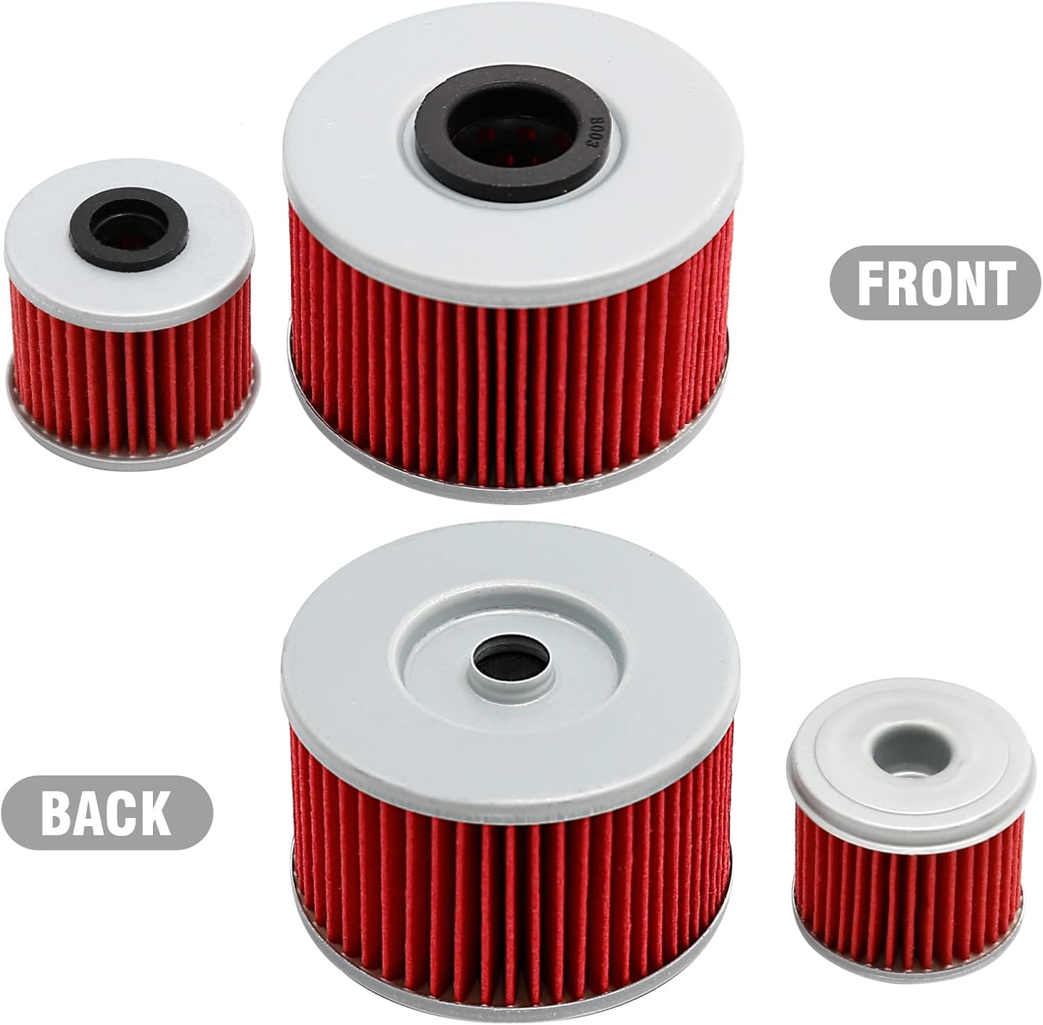 Anxingo 15412-HP7-A01 Filtro de aceite con juntas tóricas de repuesto para Honda Pioneer 1000 SXS1000 M3 M5 2016-2020 Reemplazar el número de pieza
