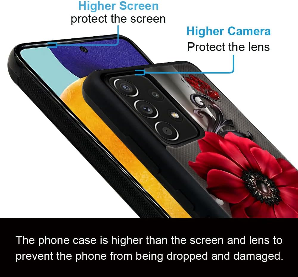 Funda compatible con Samsung Galaxy A53 5G, diseño de patrón de policarbonato duro, funda protectora de TPU suave antideslizante para Samsung Galaxy