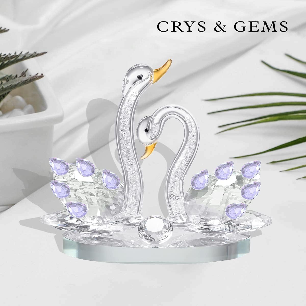 Cisne de cristal, regalo de cumpleaños, regalo de boda, día festivo, Navidad, regalo de Acción de Gracias, regalo para novia, regalo para esposa,