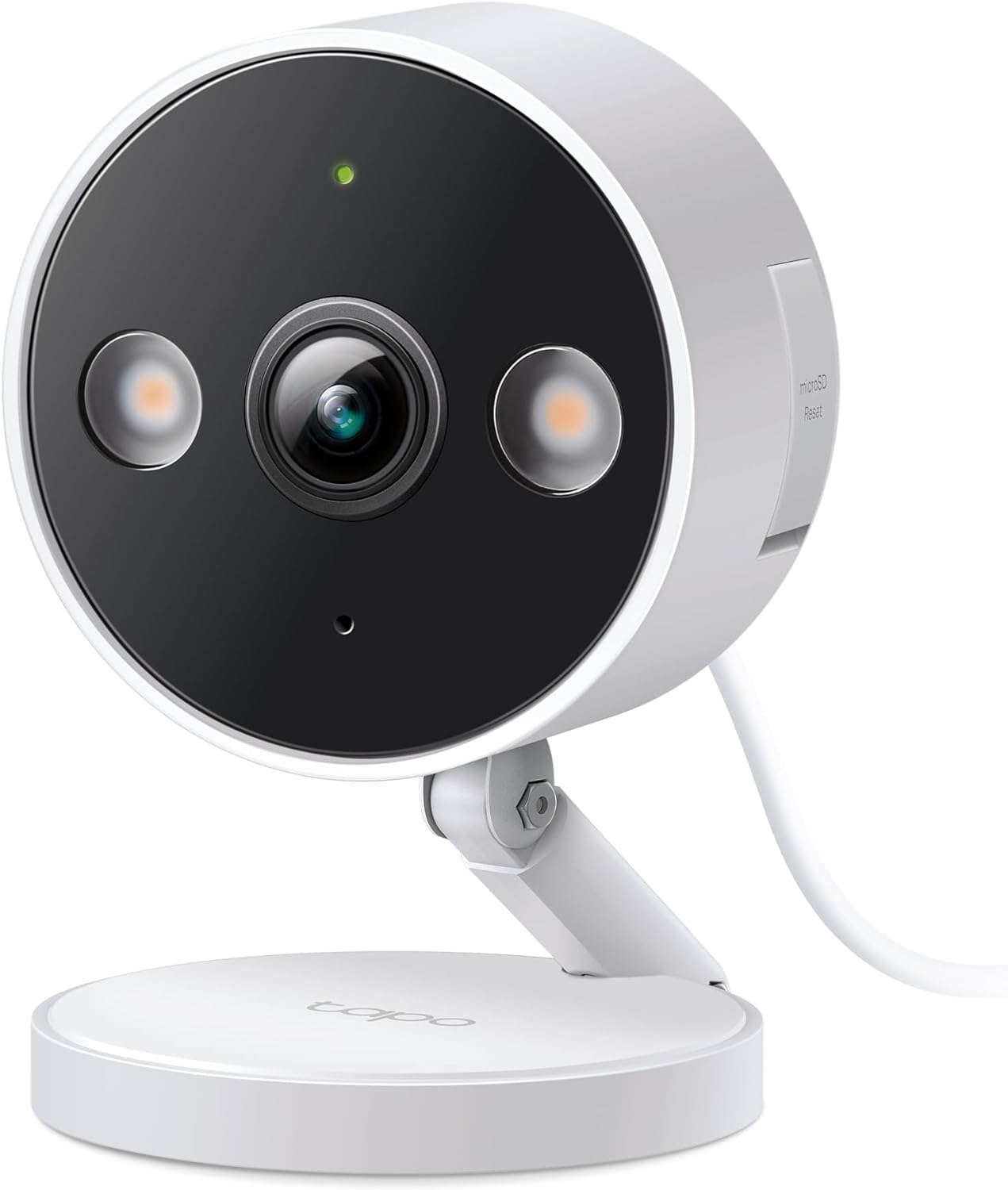 TP-Link Tapo – Cámara de seguridad QHD 2K, interiorexterior, modo IR invisible, almacenamiento SD (Tapo C120)