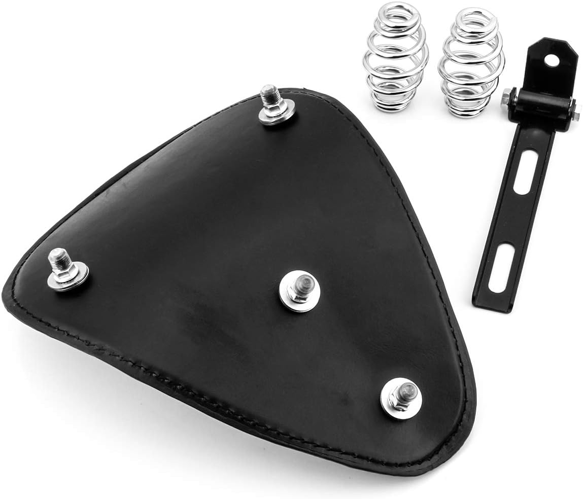 Kit de soporte de montaje de muelles de asiento de motocicleta de cuero compatible con Harley Honda, Yamaha, Kawasaki, Suzuki, Sportster, Bobber