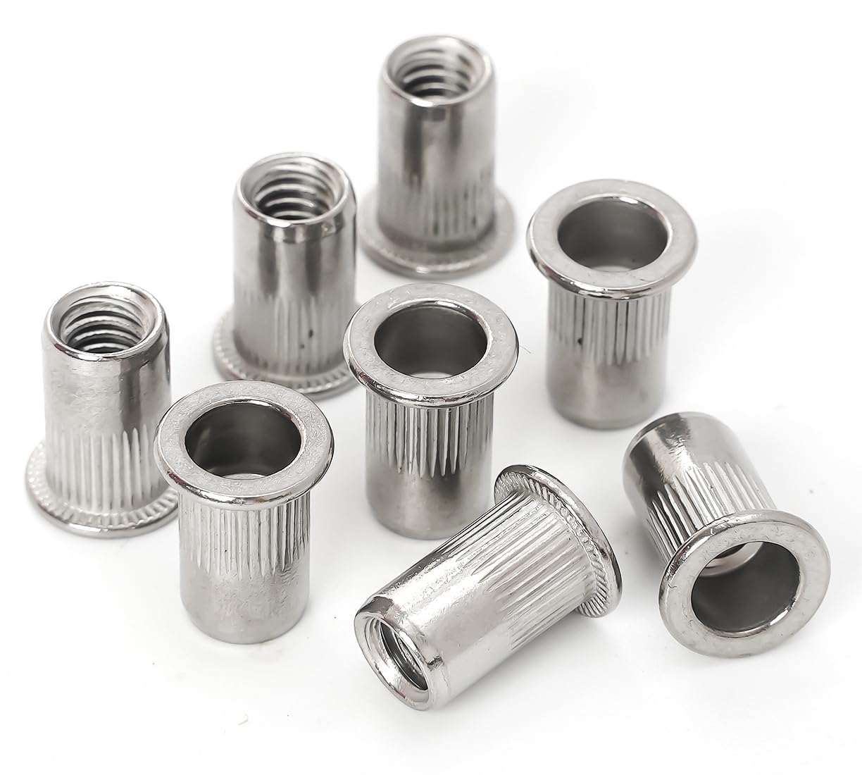 Tuercas de remache 14-20 100 piezas de acero inoxidable remaches roscado Inserto Nutsert 14-20UNC