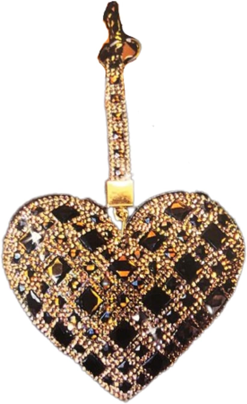 Jacqueline Kent JKKC144.BR La Creme De Cocoa – Colgante para monedero con forma de corazón, diamante de chocolate, 3.75 pulgadas, Plástico, Diamante