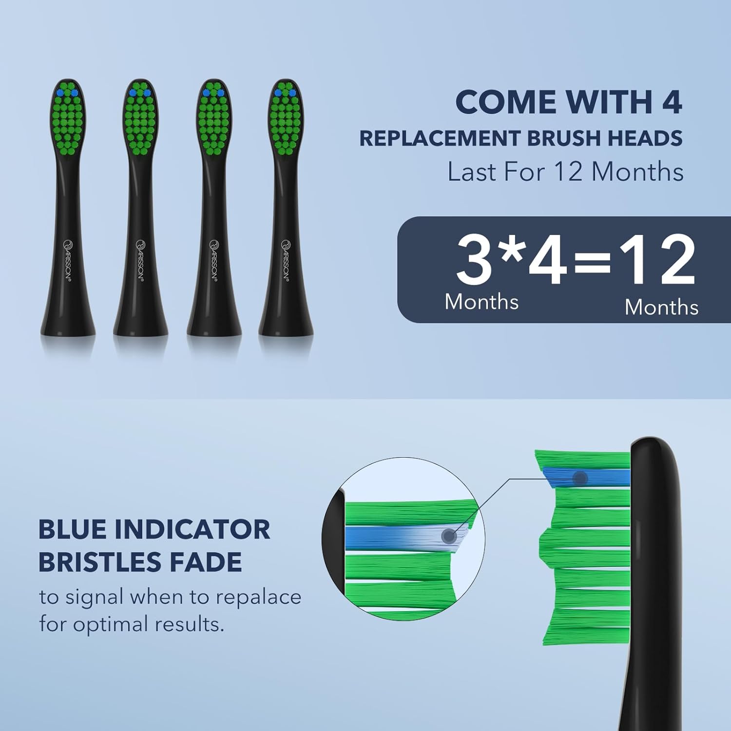Cepillo de dientes eléctrico Sonic para adultos y niños con 4 cabezales de cepillo, carga rápida tipo C, cepillo de dientes para dentaduras, cepillo