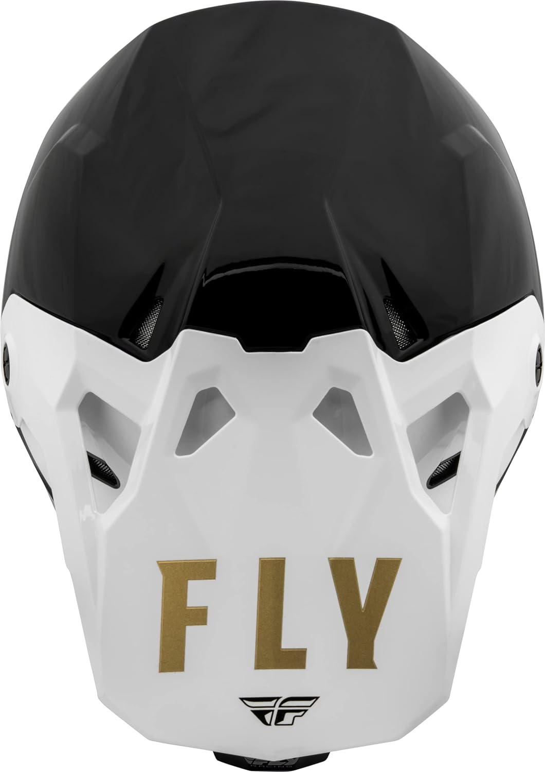 Fly Racing 2023 Formula CP Casco para adultos, negroblancodorado, talla XL
