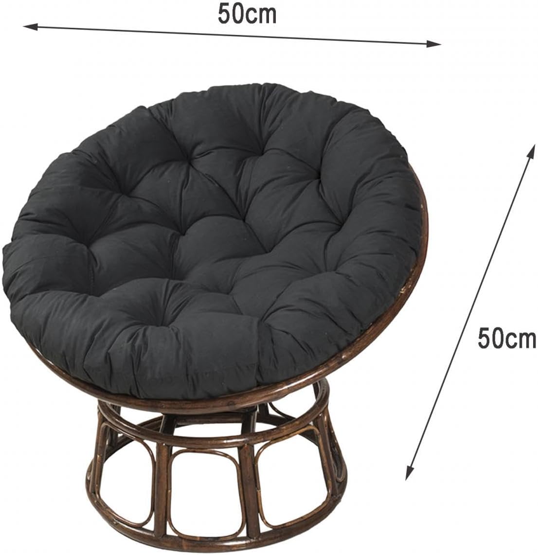 Cojín para silla de hamaca, cojín para silla de columpios, para porche, silla de huevo gruesa para jardín, oficina, silla hamaca, silla de huevo,